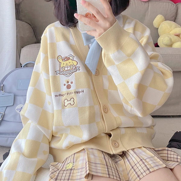 Qoo10] サンリオ 5種類クロミちゃんキャラクター刺繍チェッ