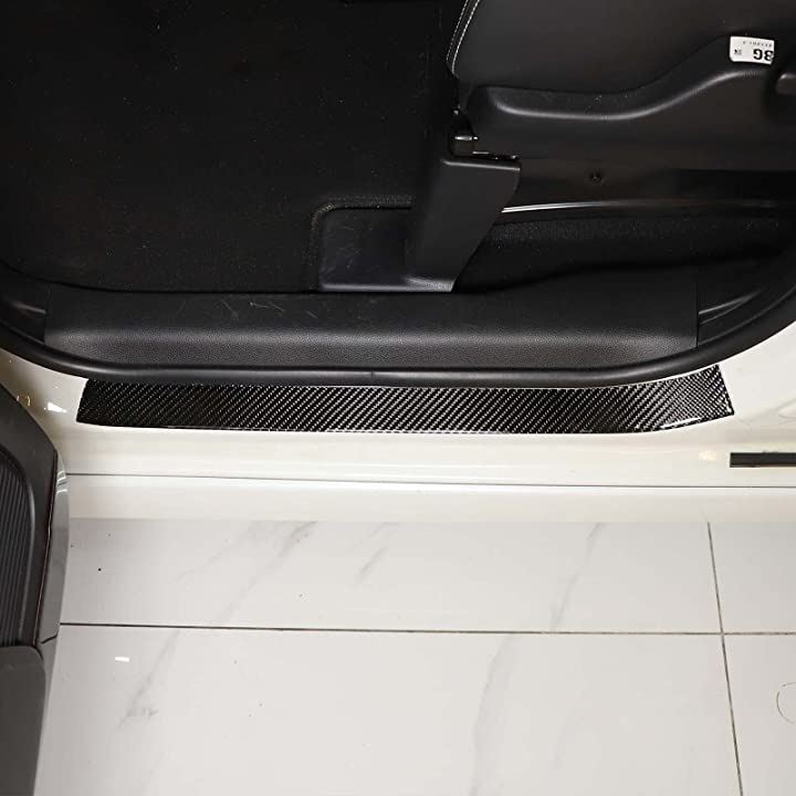 ホンダ N-BOX JF3 JF4 2017-2021に対応 車用 スカッフプレート サイドステップガード ドアサイドステップ ドアガードステッカー 両面テープ付き