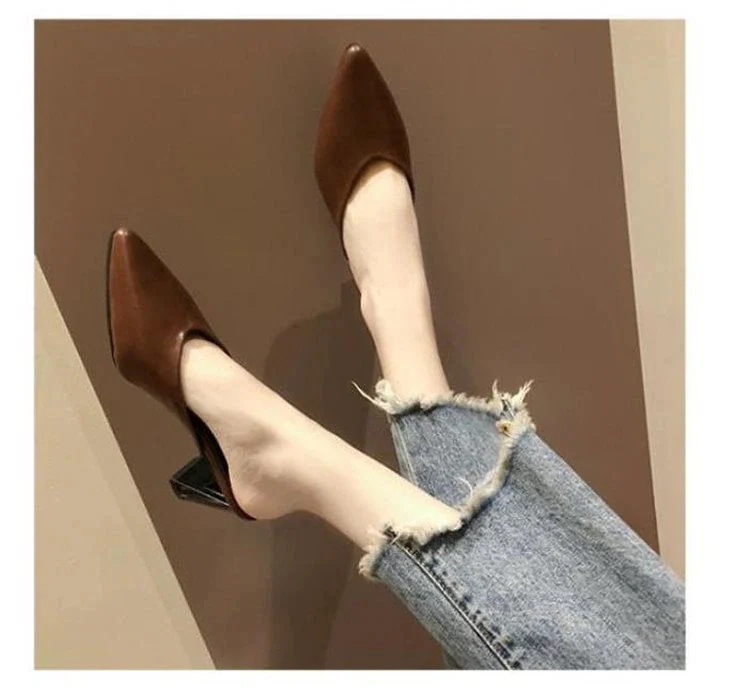 ピンヒール シンプル おしゃれな ハーフスリッパ サンダル サンダル パンプス 疲れないピンヒール 気質 レディース 包頭 大人気新商品気高い 通勤 L ポインテッドトゥ 歩きやすい ピンヒール シンプル おしゃれな ハーフスリッパ サンダル サンダル パンプス 疲れないピンヒール 気質 レディース 包頭 大人気新商品気高い 通勤 L ポインテッドトゥ 歩きやすい