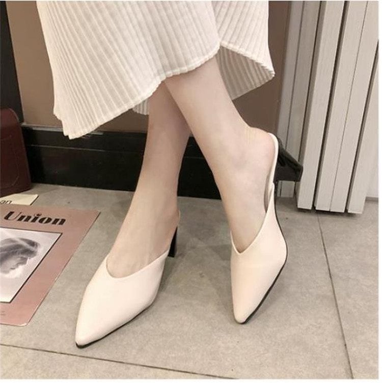 ピンヒール シンプル おしゃれな ハーフスリッパ サンダル サンダル パンプス 疲れないピンヒール 気質 レディース 包頭 大人気新商品気高い 通勤 L ポインテッドトゥ 歩きやすい ピンヒール シンプル おしゃれな ハーフスリッパ サンダル サンダル パンプス 疲れないピンヒール 気質 レディース 包頭 大人気新商品気高い 通勤 L ポインテッドトゥ 歩きやすい