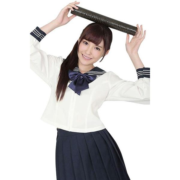 【学校制服type山茶花（さざんか）（Mサイズ）女性用】学生服 コスプレ レディース 女学生 セーラー服 長袖 紺 白 スカーフ プリーツスカート ロング 女子高