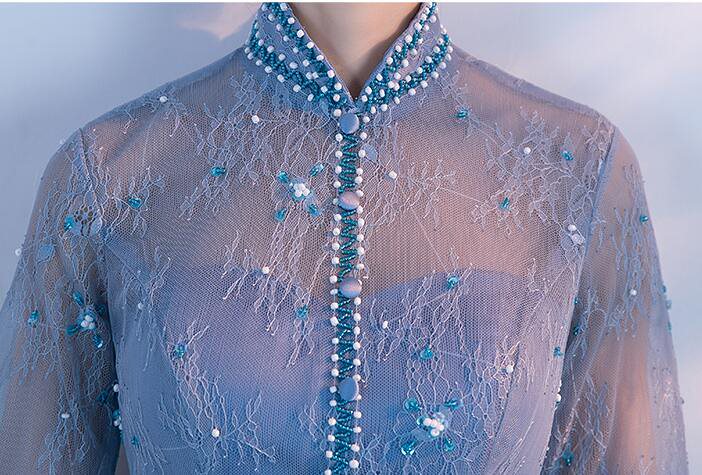 お呼ばれ 立ち襟 セクシードレス パーティードレス 袖あり 結婚式 ウェディングドレス 花嫁 ミモレ お呼ばれ 立ち襟 セクシードレス パーティードレス 袖あり 結婚式 ウェディングドレス 花嫁 ミモレ