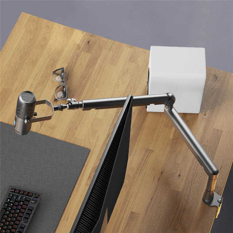 M-GAMING　プレミアム マイクアームスタンド Thronmax TWIST BOOM ARM S6(USB/XLR) ブラック　MGS6