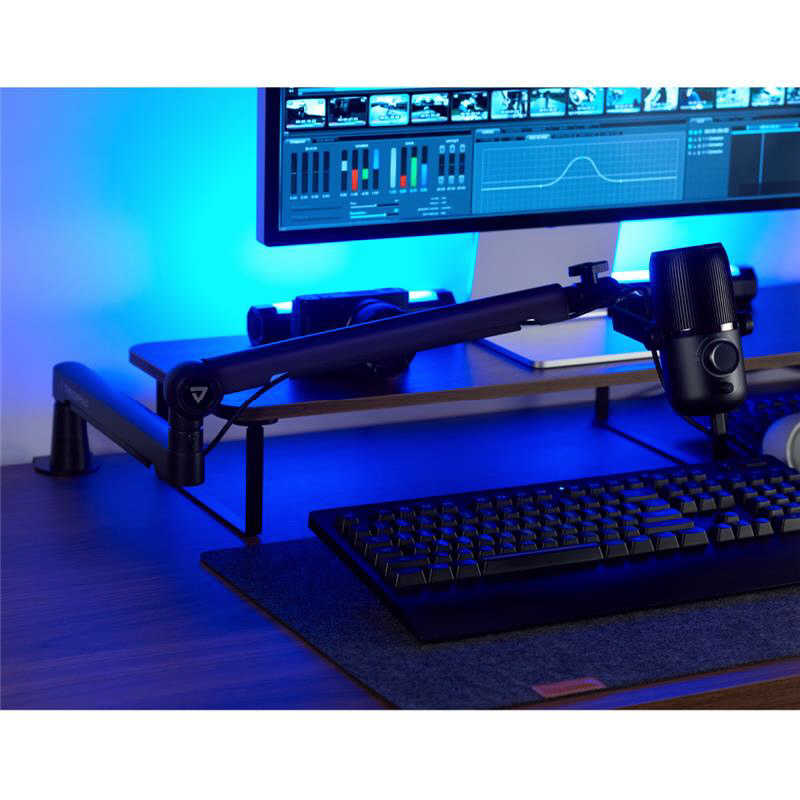 M-GAMING　プレミアム マイクアームスタンド Thronmax TWIST BOOM ARM S6(USB/XLR) ブラック　MGS6