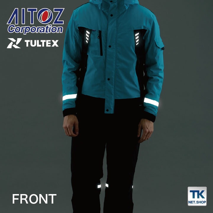 アイトス 長袖防寒ジャケット 秋冬 防寒着 防水防寒ジャケット 男女兼用 ジャケット 撥水 防水 防風 保温 透湿 反射素材 止水ファスナー フード 長袖 /az-8876 アイトス 長袖防寒ジャケット 秋冬 防寒着 防水防寒ジャケット 男女兼用 ジャケット 撥水 防水 防風 保温 透湿 反射素材 止水ファスナー フード 長袖 /az-8876