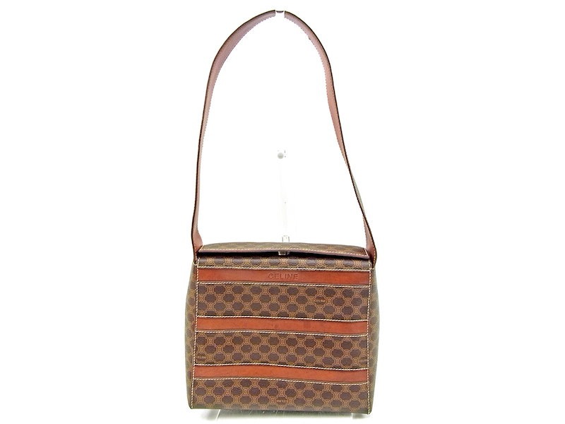 セリーヌ CELINE ショルダーバッグ ワンショルダー レディース マカダム ブラウン PVC×レザー 人気 セール 【中古】 T3816 . セリーヌ CELINE ショルダーバッグ ワンショルダー レディース マカダム ブラウン PVC×レザー 人気 セール 【中古】 T3816 .