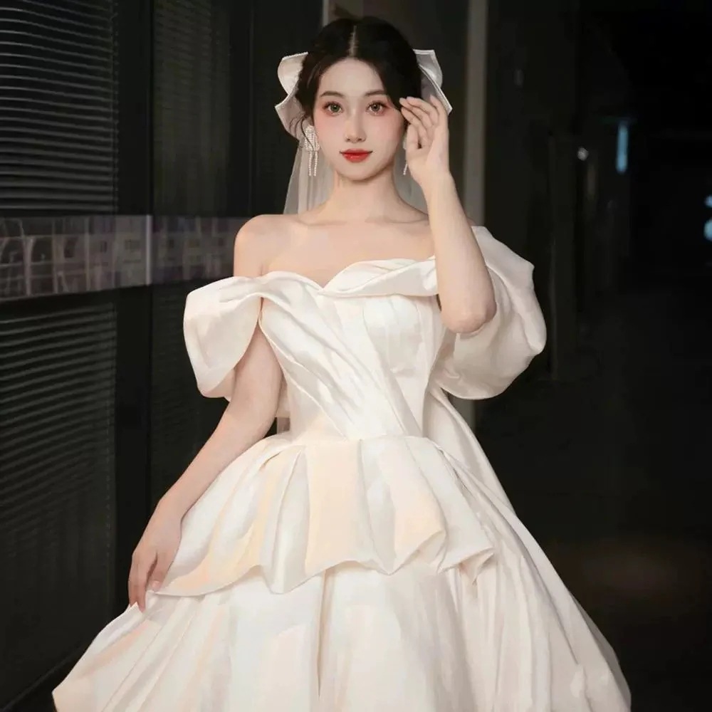 ワンピースドレスドレスワンピース 01 パーティードレス人気 韓国ファッション 結婚式ワンピース ドレス 高級感 花嫁ロングドレス フォーマルドレス お呼ばれ 気質 新作 結婚式 2025 パーテ