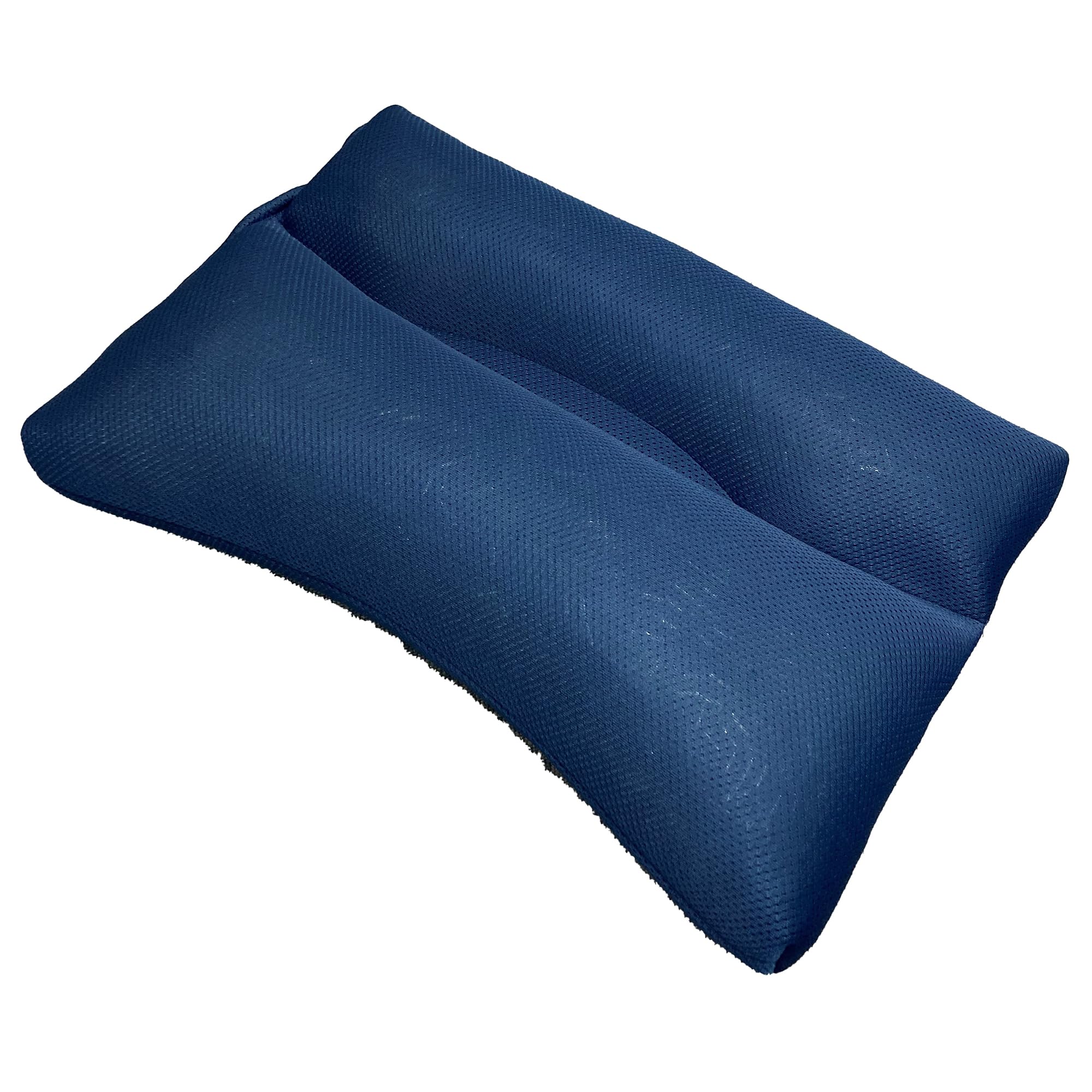 全国送料無料 MORIPiLO 枕 いびき対策 フィットイン ネイビー (ゆったりワイド) 高さ調整可能 鼾 防止 グッズ 首が痛くならない 洗える パイプ (いびきのことを考えた枕 Fit in)