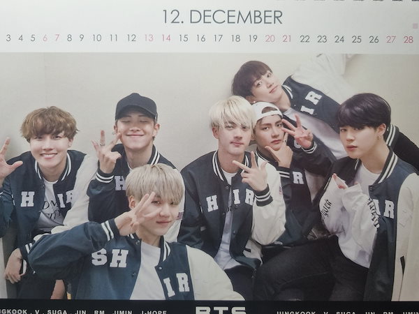 BTS全員直筆サイン入り◎公式カレンダー ニュース ｜ BTS JAPAN OFFICIAL FANCLUB