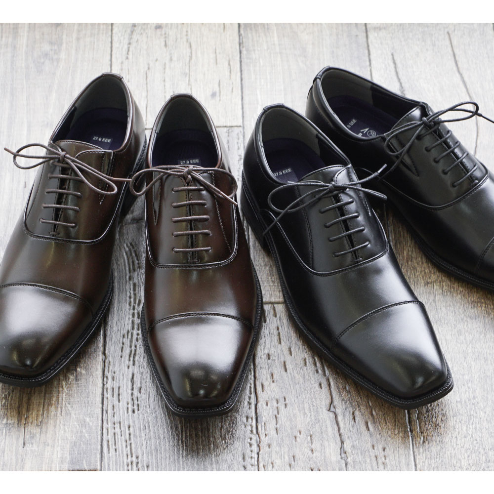 紳士靴 ビジネスシューズ メンズ 内羽根 ストレートチップ レースアップ スワー