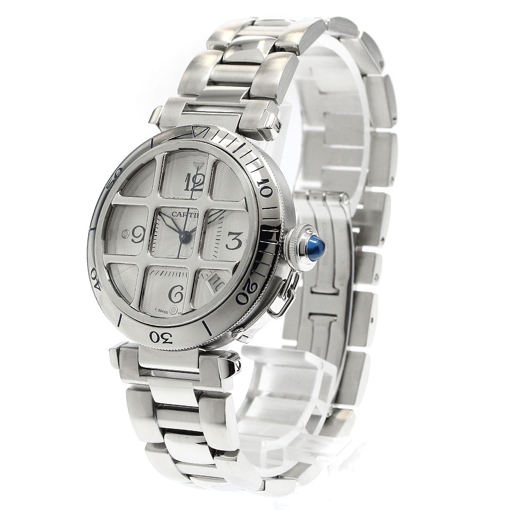 カルティエ CARTIER W3104055 パシャ38グリッド デイト 自動巻き メンズ _881600【中古】 カルティエ CARTIER W3104055 パシャ38グリッド デイト 自動巻き メンズ _881600【中古】