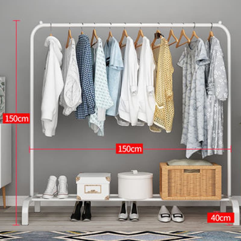 ハンガーラック 収納 大容量物干しラック フロアコートラック 寝室の物干しラック シンプルな物干しロッド 折りたたみ式 屋内バルコニーの物干しラック ハンギングラック ハンガーラック