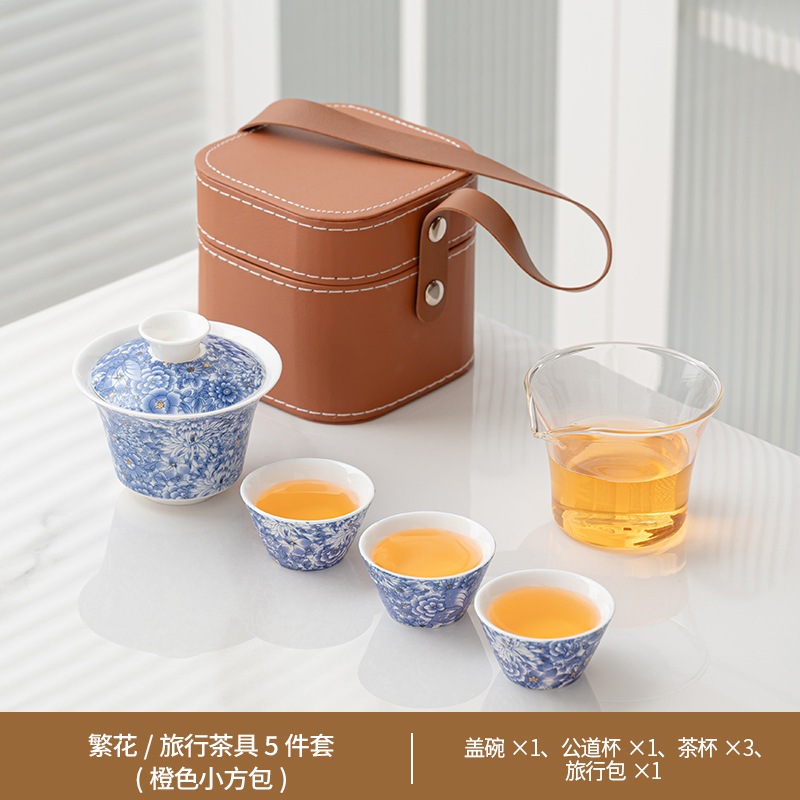 徳化白磁旅行蓋碗セット速客杯車載携帯アウトドア茶器キャンプポット実用 徳化白磁旅行蓋碗セット速客杯車載携帯アウトドア茶器キャンプポット実用