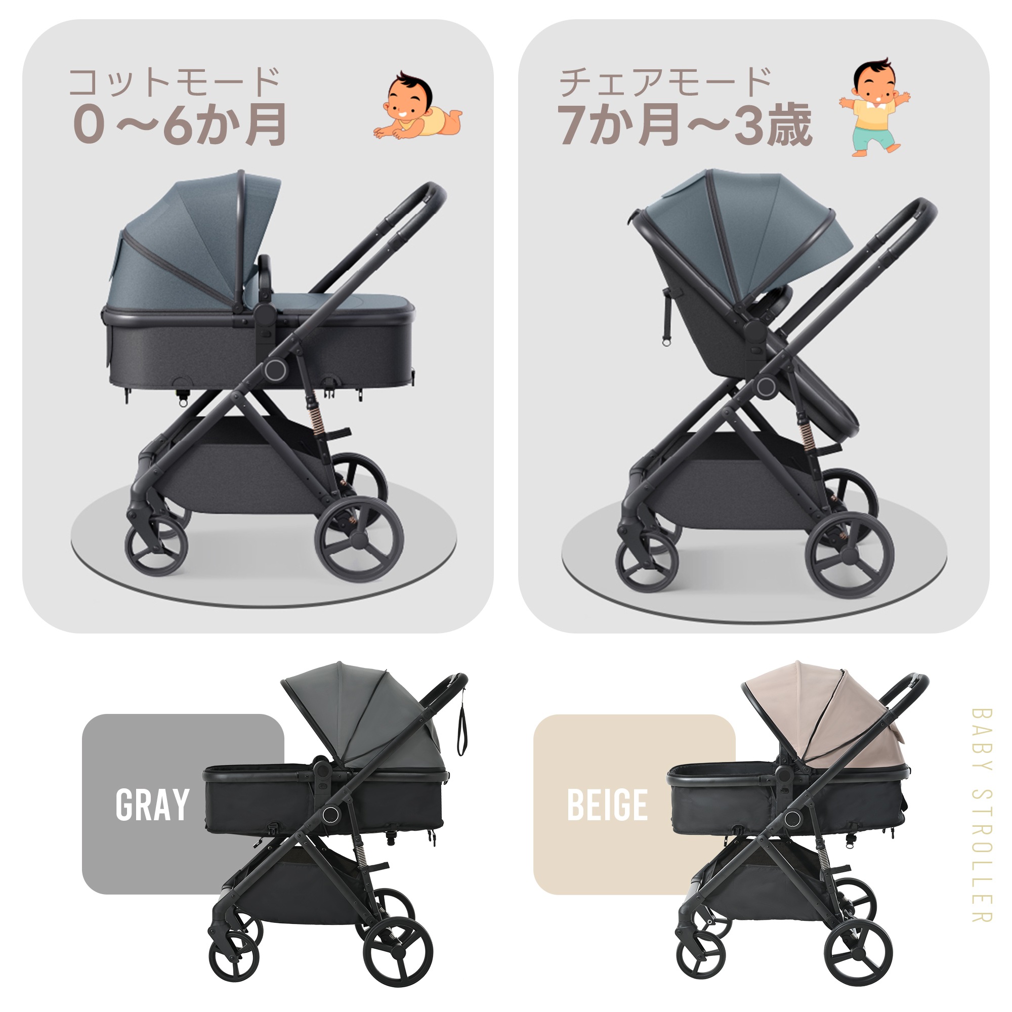 ベビーカー 超軽量 折りたたみ バギー 4輪ベビーカー ワンタッチ 手押し車 乳母車 日よけカバー チャイルドカー 乳幼児 軽量コンパクト おでかけバギー 出産祝い 車 【ベージュ】 ベビーカー 超軽量 折りたたみ バギー 4輪ベビーカー ワンタッチ 手押し車 乳母車 日よけカバー チャイルドカー 乳幼児 軽量コンパクト おでかけバギー 出産祝い 車 【ベージュ】