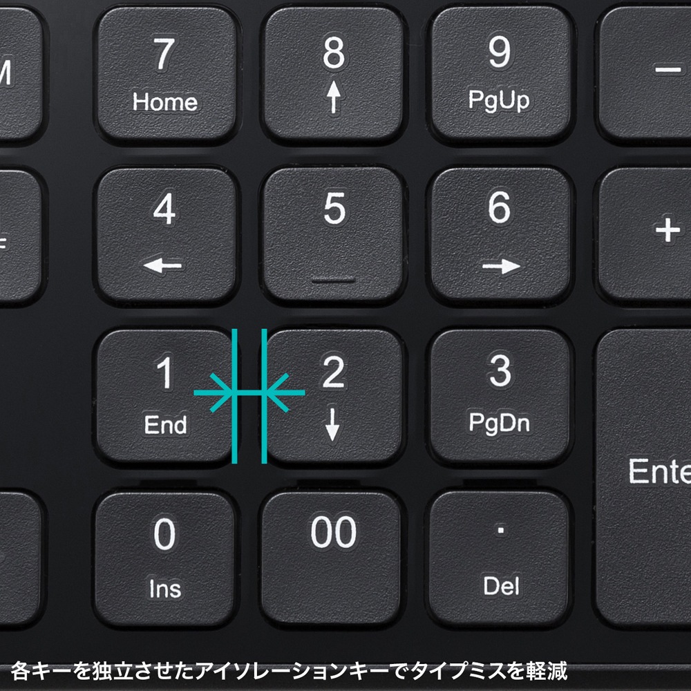 サンワサプライ 表計算ワイヤレステンキー NTWL27BK サンワサプライ 表計算ワイヤレステンキー NTWL27BK