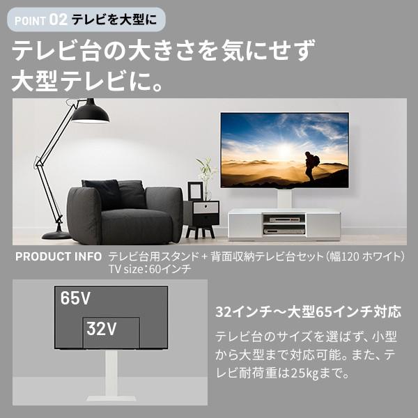 テレビスタンド ローボード セット 幅150cm テレビ台 2台組合せ 単体使用可 32～65v対応 壁掛け風ボード 背面コード収納 木目調ラック