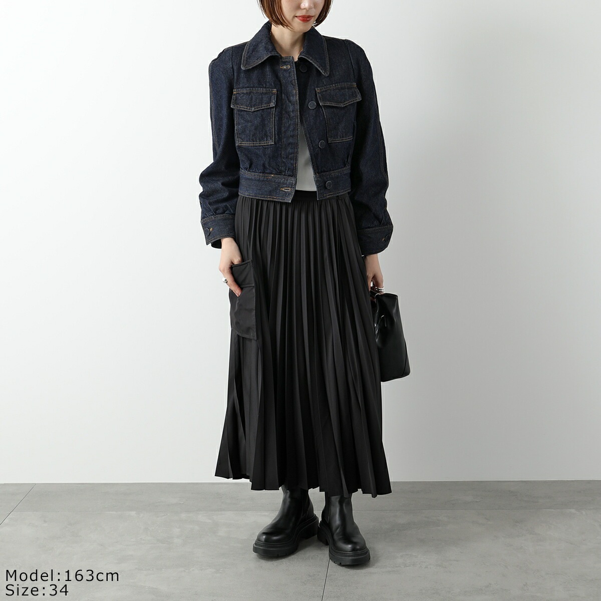 DRIES VAN NOTEN ドリスヴァンノッテン デニム ジャケット VISTAM 010507 9376 レディース Gジャン ジージャン ショート丈 5