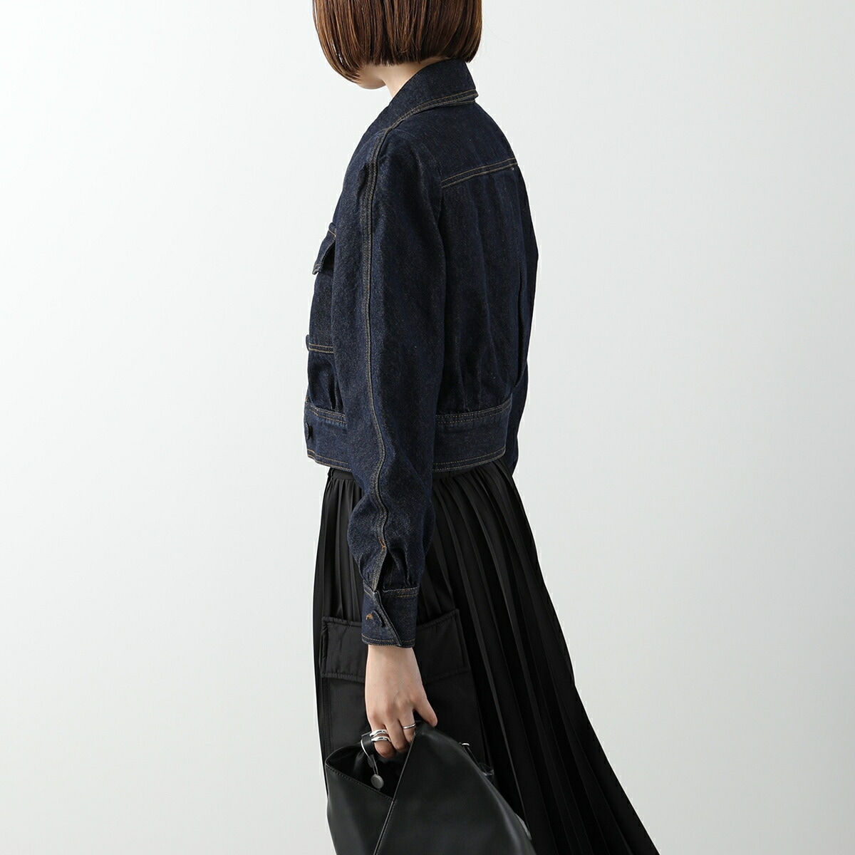 DRIES VAN NOTEN ドリスヴァンノッテン デニム ジャケット VISTAM 010507 9376 レディース Gジャン ジージャン ショート丈 5