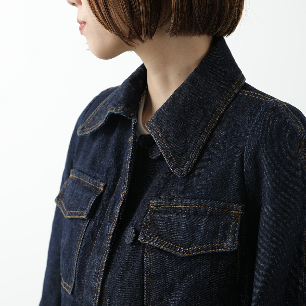 DRIES VAN NOTEN ドリスヴァンノッテン デニム ジャケット VISTAM 010507 9376 レディース Gジャン ジージャン ショート丈 5