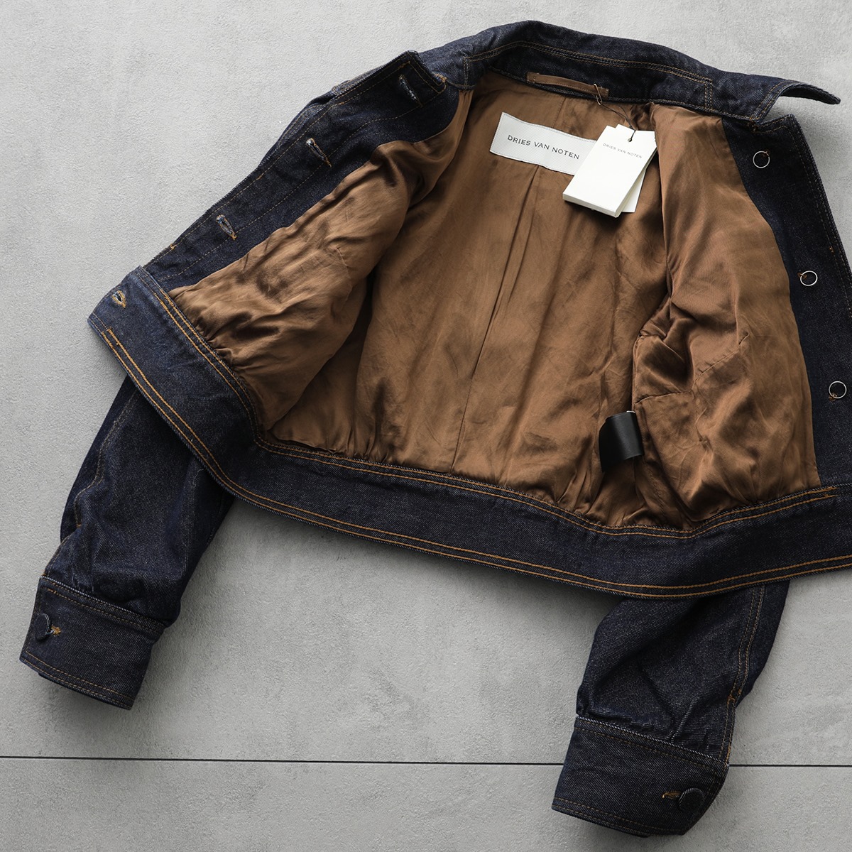 DRIES VAN NOTEN ドリスヴァンノッテン デニム ジャケット VISTAM 010507 9376 レディース Gジャン ジージャン ショート丈 5