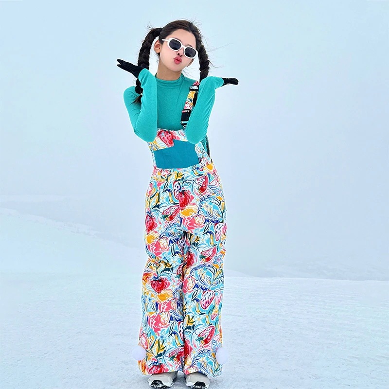 スノーボードウェア20242025単品レディースメンズ防水17000ビブパンツ