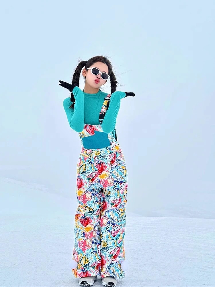 スノーボードウェア20242025単品レディースメンズ防水17000ビブパンツ