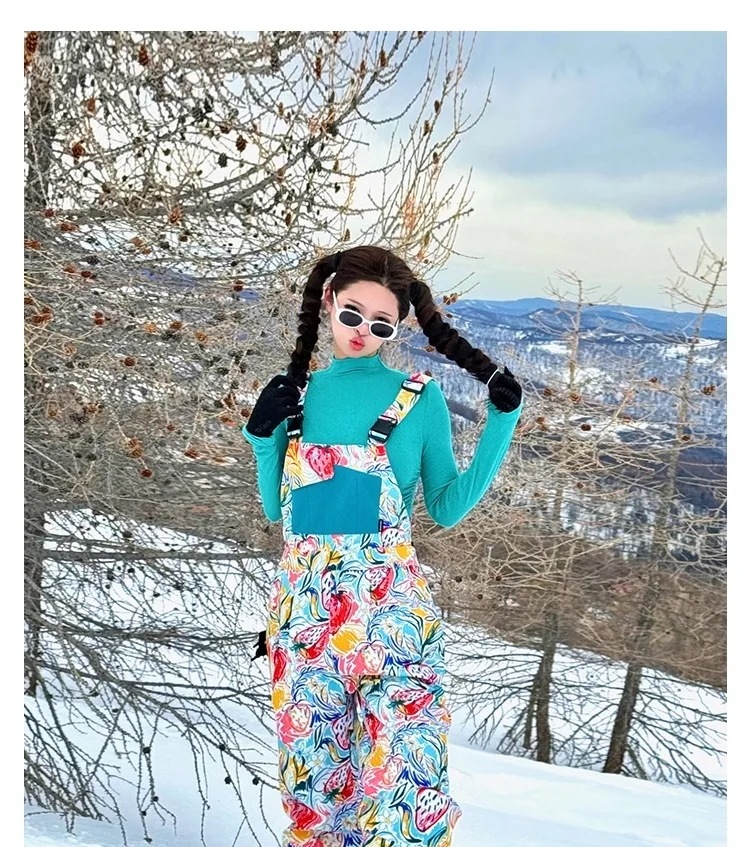 スノーボードウェア20242025単品レディースメンズ防水17000ビブパンツ