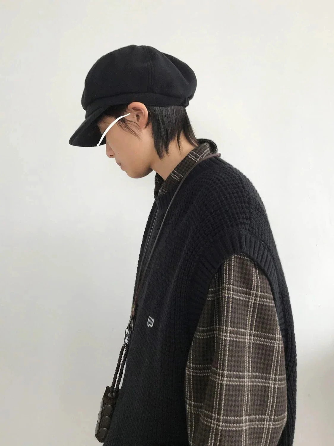 メガ割 服 日系 レトロ ラウンドネックベスト+長袖シャツ+カーゴパンツ 3点セット ノースリーブ ニット 男女兼用 メガ割 服 日系 レトロ ラウンドネックベスト+長袖シャツ+カーゴパンツ 3点セット ノースリーブ ニット 男女兼用