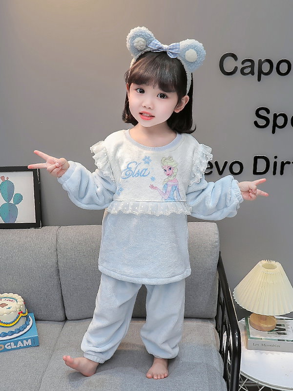 アナ、エルサ　ネグリジェセット エルサ、アナ 子ども用ネグリジェセット アナと雪の女王 キッズ