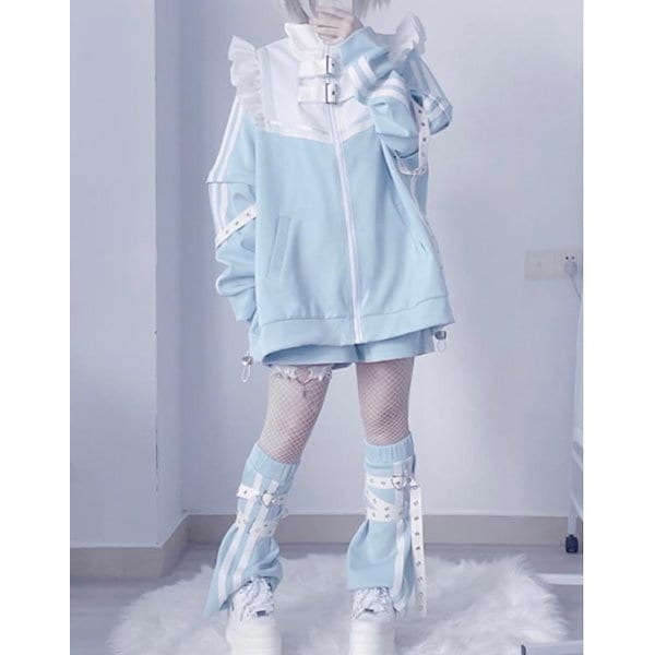 Qoo10] サブカル ショートパンツ ジュニア 水色