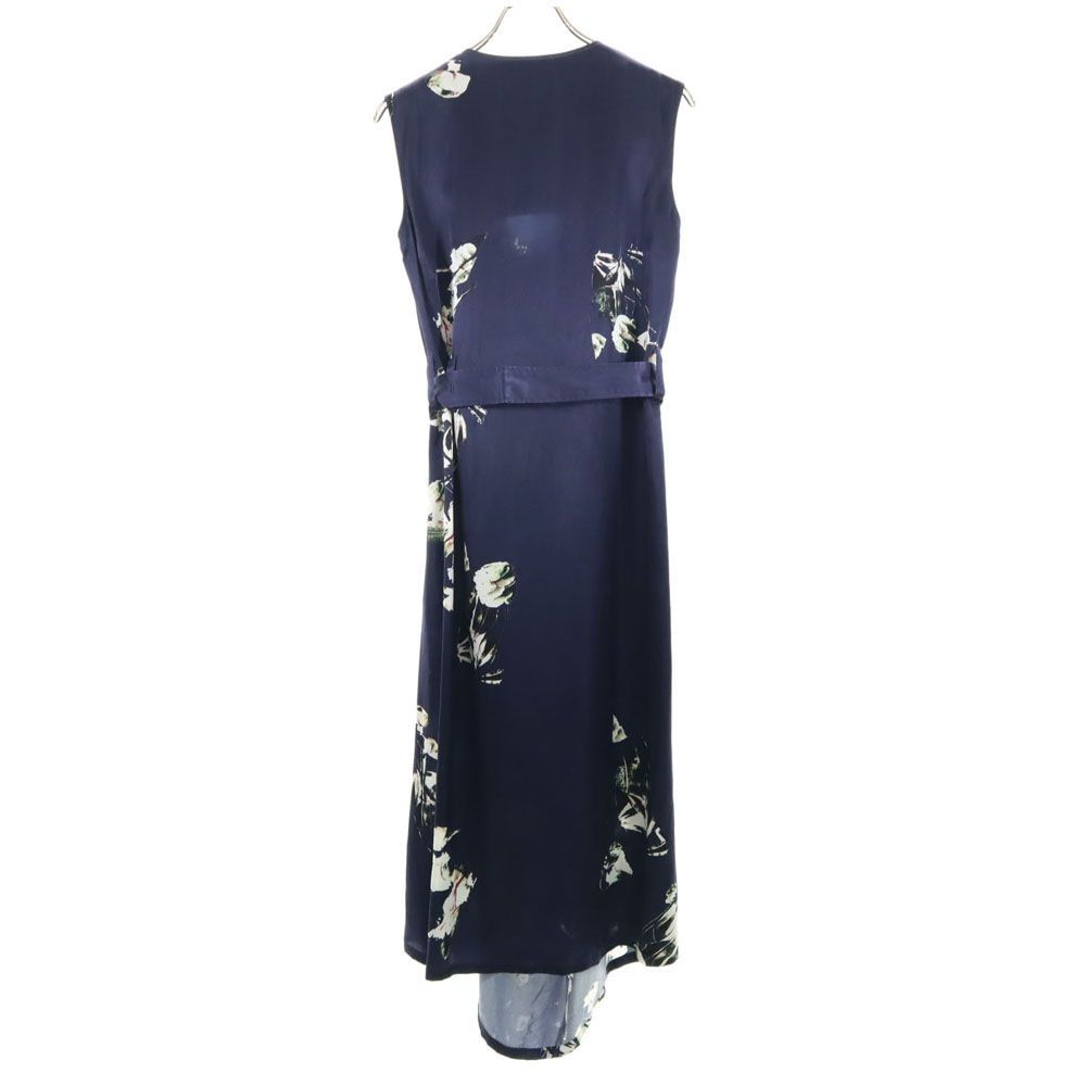 希少 90年製 ワイズ 上質 デザイン ノースリーブ ロングワンピース