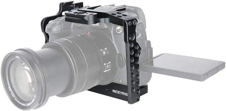 カメラケージ Panasonic Lumix GH5M2 / GH5II GH5S/ 専用 拡張カメラケージ拡張撮影設備 アクセサリー 滑り止ゴム付き 軽量( GH5 ケージ-191)