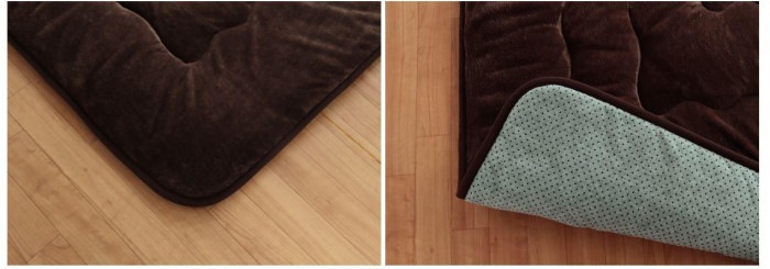 大判ふっくら敷きカーペット 『大判ドーク』 ブラウン 約220×220cm 5996919 大判ふっくら敷きカーペット 『大判ドーク』 ブラウン 約220×220cm 5996919