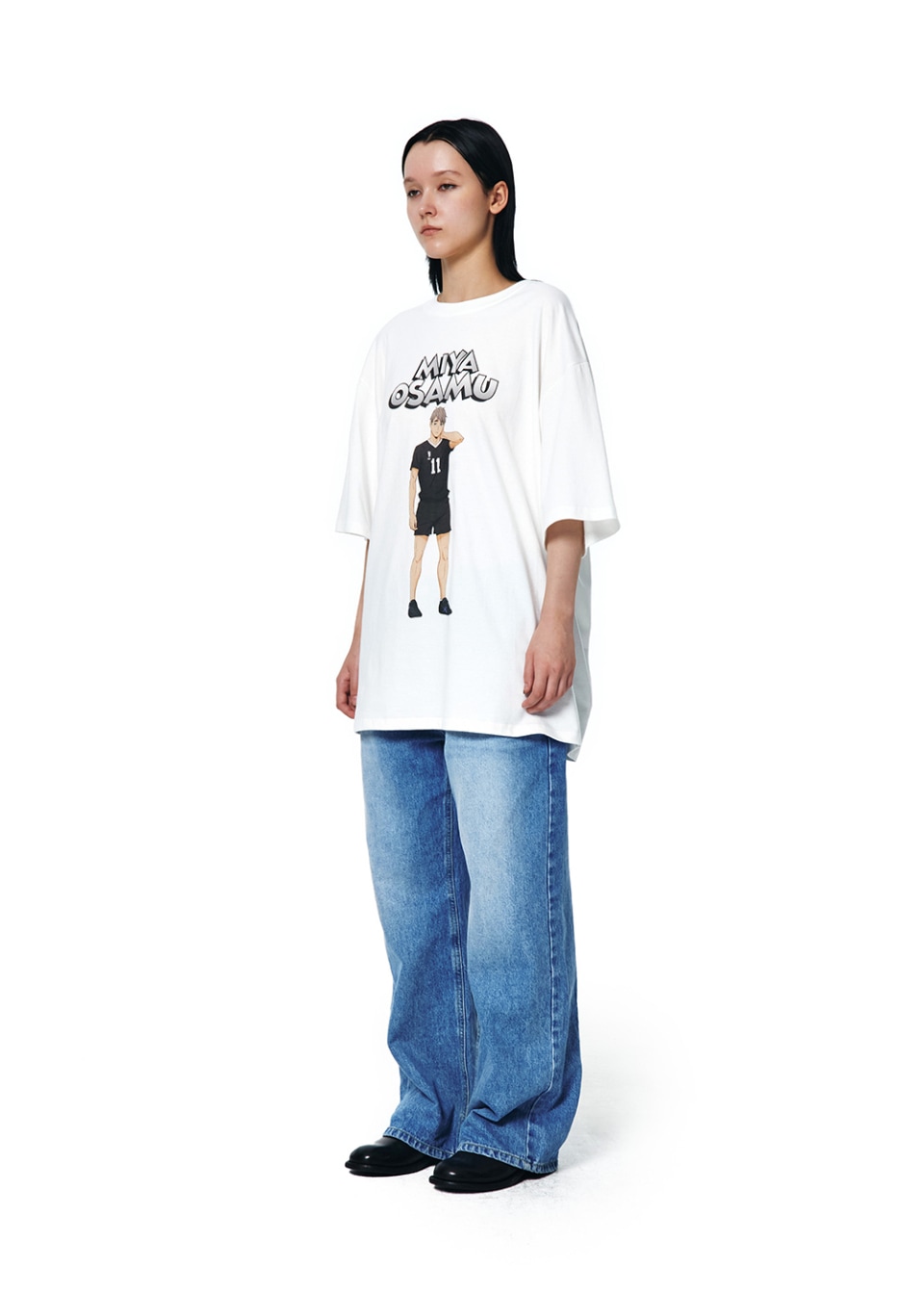 【EERST】ハイキュー!! Standing HF T-shirt [White_Osamu] MUSINSA公式 | EERST Haikyu!! Standing HF T-shirt [White_Osamu]