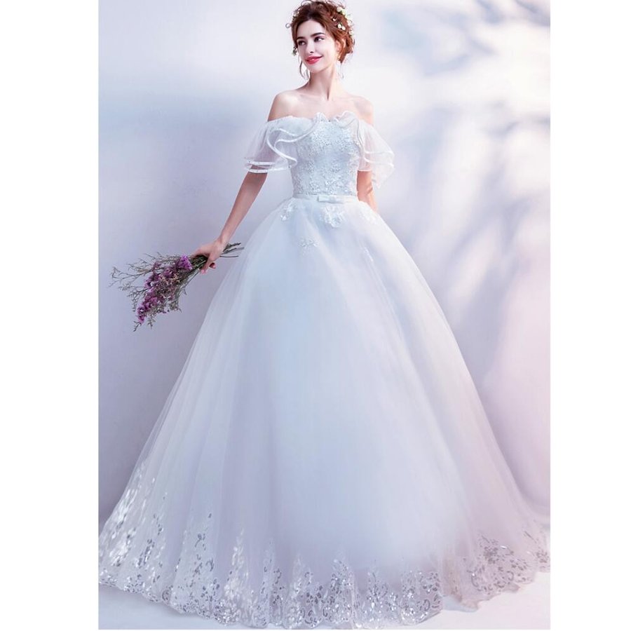 ロング丈ドレス パーティードレス 上品 ウエディングドレス aラインワンピース 大人 高級感 演奏会