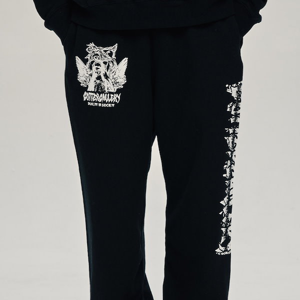 [LE SSERAFIM 着用] DEATH OF GOTTER SWEATPANTS 韓国 アイドル スウェットパンツ レディース メンズ ダンス  トレパン 春 夏