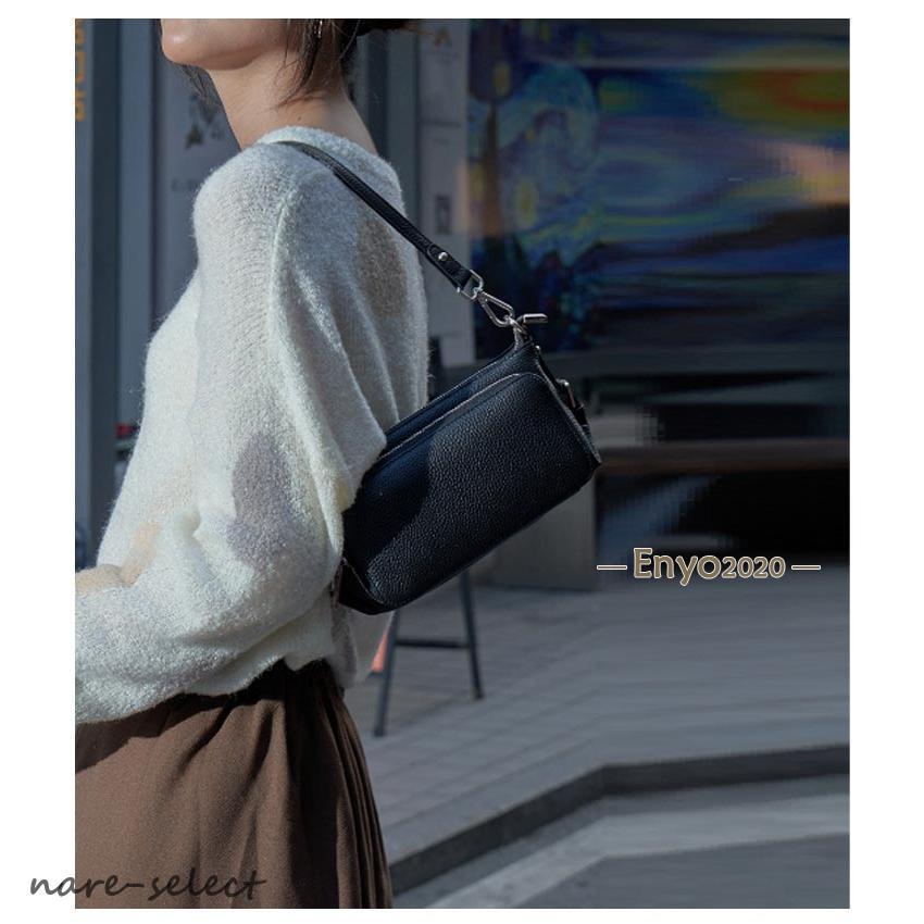 (girl shop)新品販売 お財布ポシェット レディース ショルダーバッグ 肩掛け ウォレットバッグ マザーズバッグ ポケット 本革 斜めがけバッグ レザー 2way 横長 コン 2枚購入で200