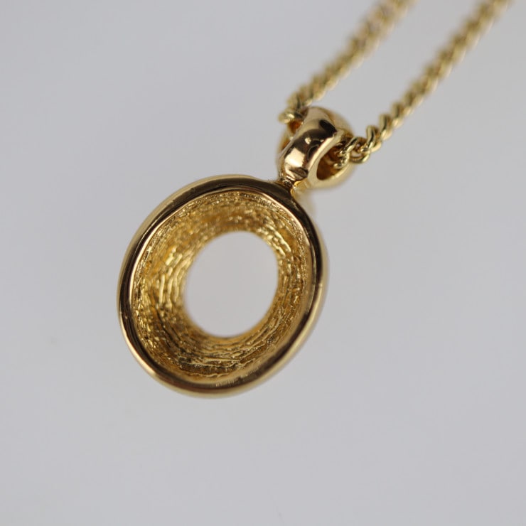 美品 Christian Dior クリスチャンディオール ネックレス - ネックレス メタル ゴールド ラインストーン CDロゴ【本物保証】