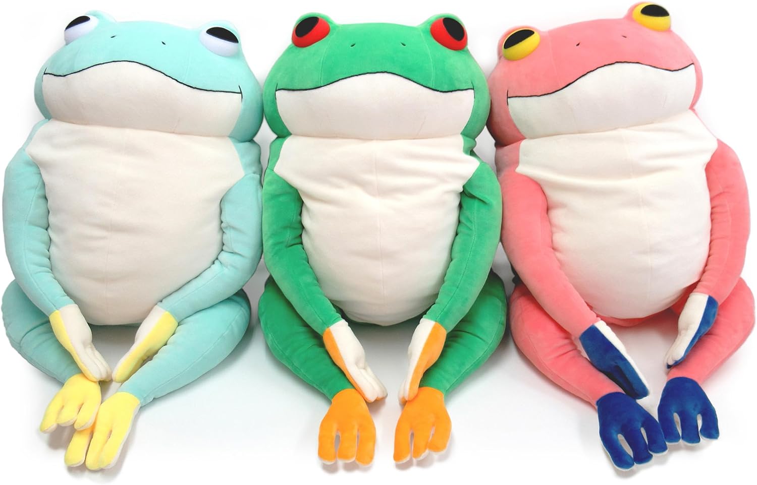 シナダグローバル もちシリーズ もちかえる ピンク (XL) 35×35×50cm ぬいぐるみ カエル アニマル MOKR-0880P