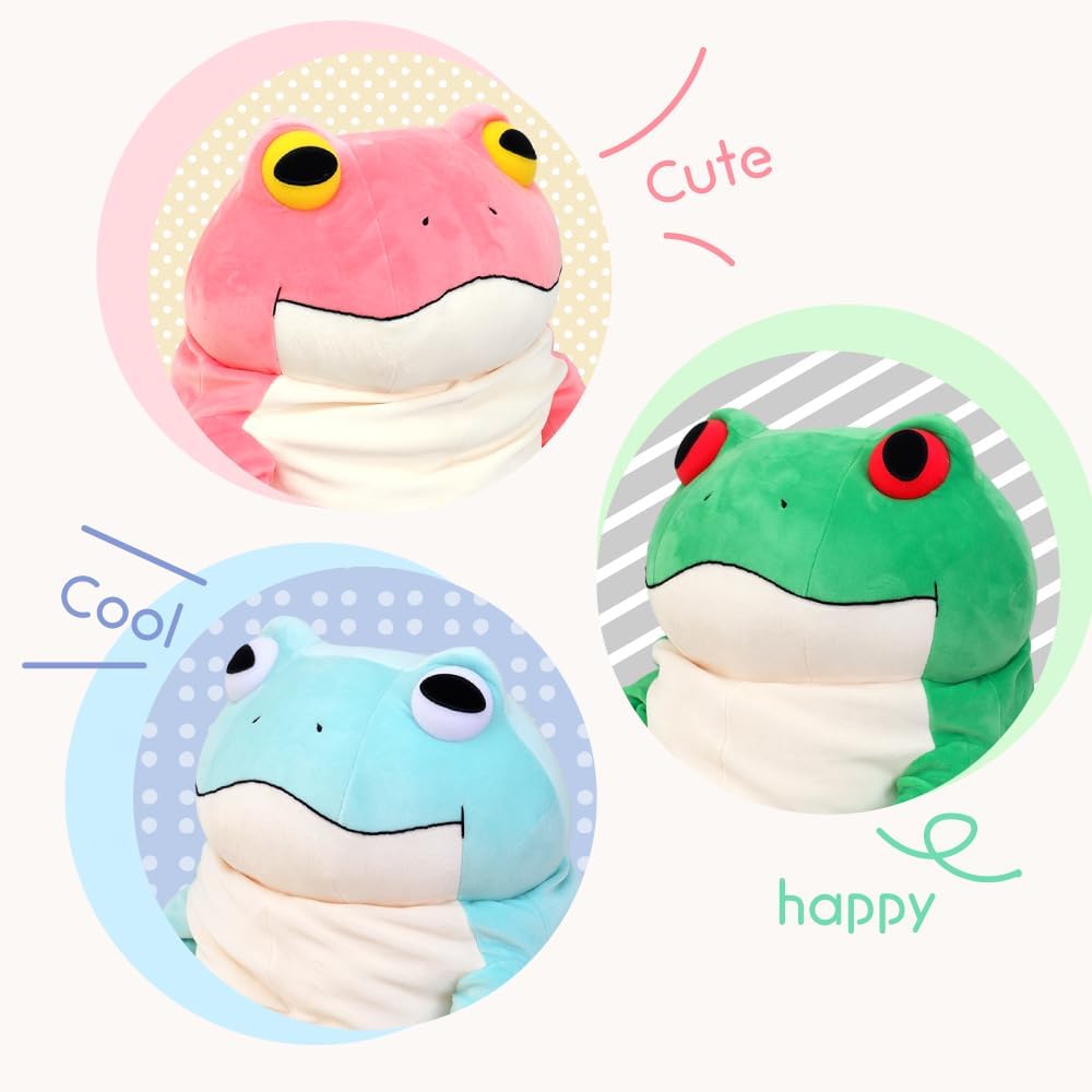 シナダグローバル もちシリーズ もちかえる ピンク (XL) 35×35×50cm ぬいぐるみ カエル アニマル MOKR-0880P