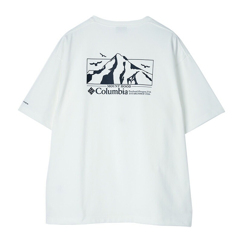 コロンビア Tシャツ COLUMBIA 半袖 トップス メンズ レディース ブランド 大きいサイズ おしゃれ おすすめ 人気 黒 白 ホワイト ブラック M L XL