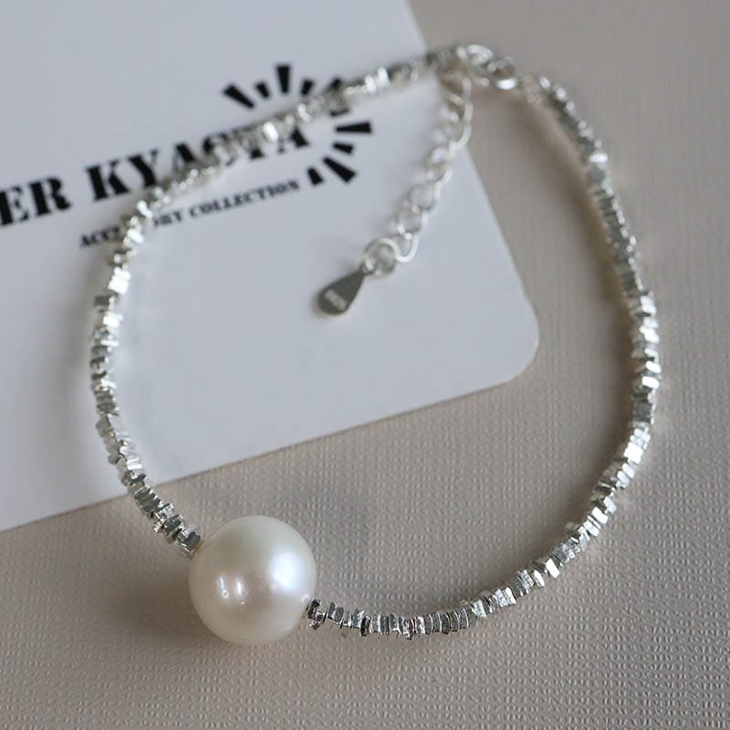 シルバー925 淡水パールブレスレット [cb104]