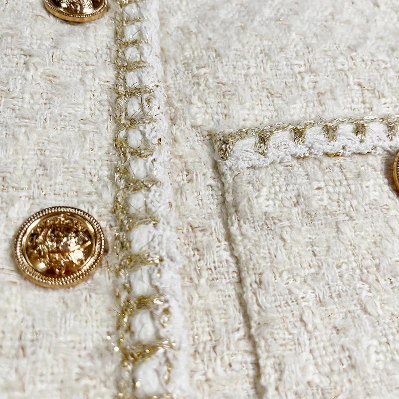 24新作韓国語バージョン ベージュフレンチショートスタイル 香りが少なく上品なスタイル レディース ツイードジャケット レディース 24新作韓国語バージョン ベージュフレンチショートスタイル 香りが少なく上品なスタイル レディース ツイードジャケット レディース