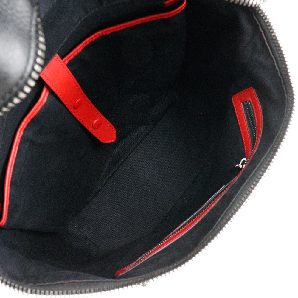 スパイクスタッズ アポルビ 1165002 リュックデイパック カーフ 黒 メンズ 中古品 スパイクスタッズ アポルビ 1165002 リュックデイパック カーフ 黒 メンズ 中古品