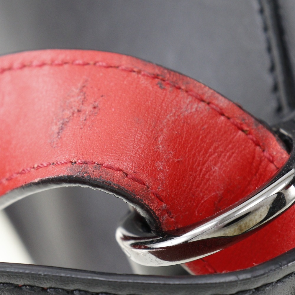 スパイクスタッズ アポルビ 1165002 リュックデイパック カーフ 黒 メンズ 中古品 スパイクスタッズ アポルビ 1165002 リュックデイパック カーフ 黒 メンズ 中古品