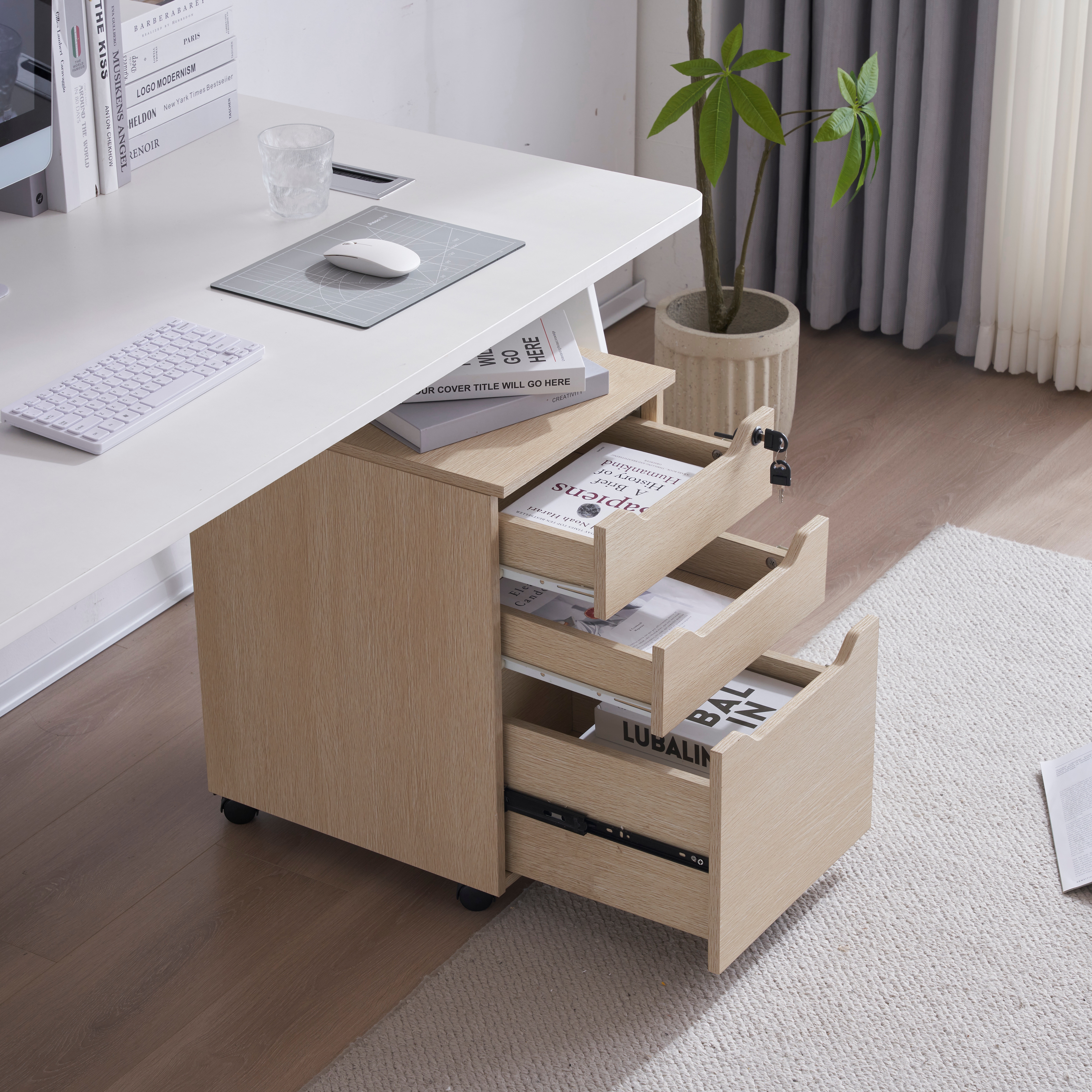 【国内出荷-送.料.無.料】【人気商品】デスクワゴンサイドワゴンラック鍵付きキャスター付き脇机オフィス~49 【国内出荷-送.料.無.料】【人気商品】デスクワゴンサイドワゴンラック鍵付きキャスター付き脇机オフィス~49