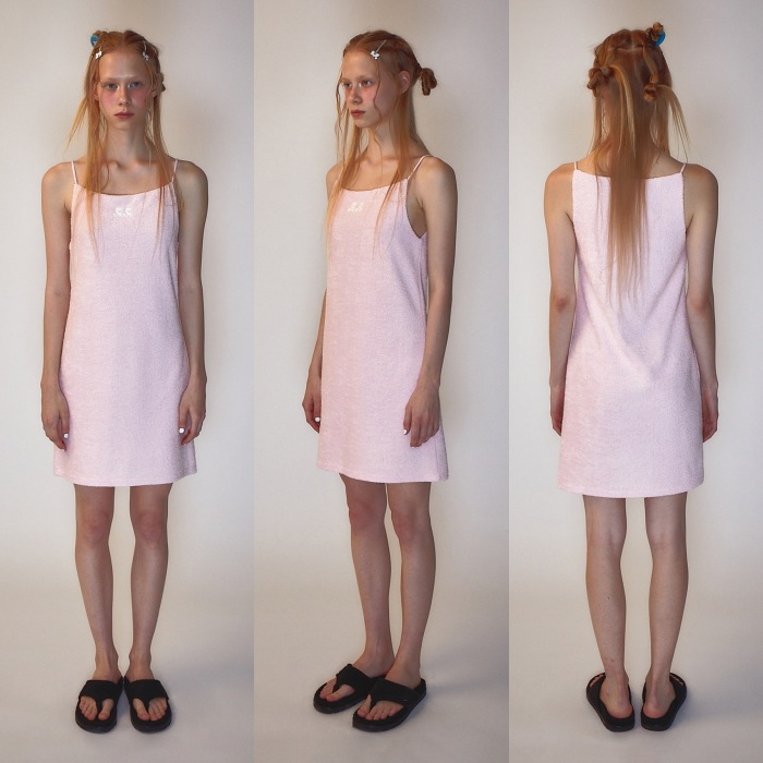 【REST & RECREATION】 RR LOGO TERRY MINI DRESS : 2COLORS grupoguza.com