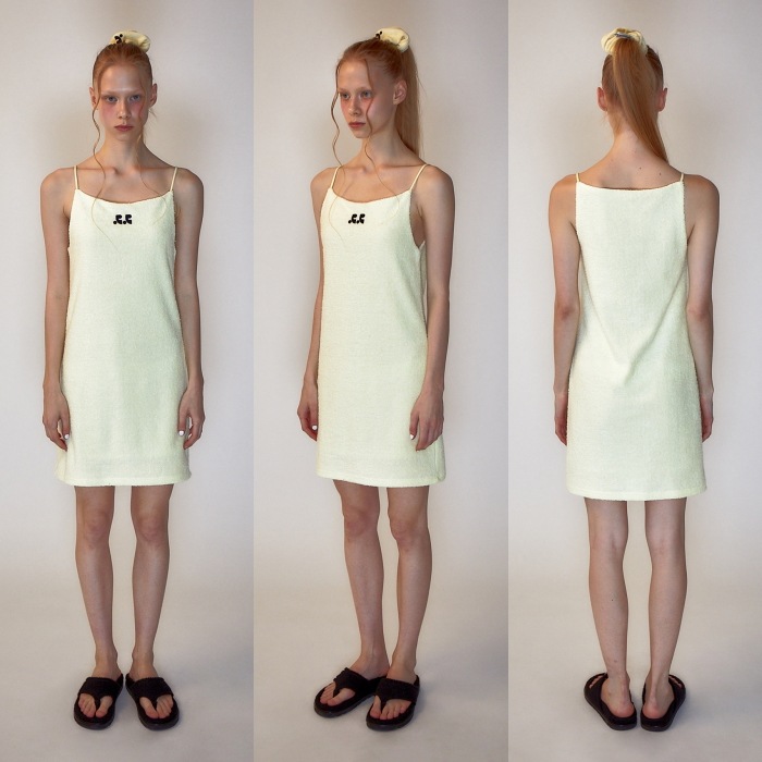 【REST & RECREATION】 RR LOGO TERRY MINI DRESS : 2COLORS grupoguza.com