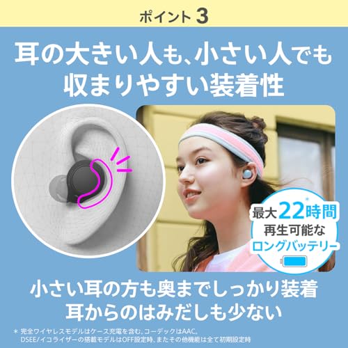 完全ワイヤレスイヤホン WF-C510 / 軽量小型4.6g / 高精度通話品質/外音取り込み対応/マルチポイント対応 / IPX4防滴性能 / イエロー/WF-C510 YC