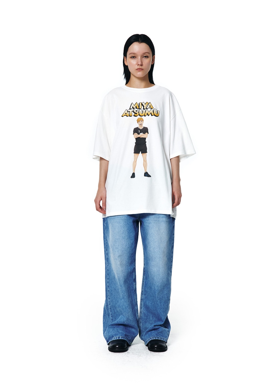 【EERST】ハイキュー!! Standing HF T-shirt [White_Atsumu] EERST】ハイキュー!! Standing HF T-shirt [White_Atsumu] T
